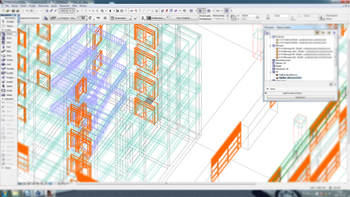 Fragment programu użytego podczas tworzenia modelu BIM jednej z realizacji