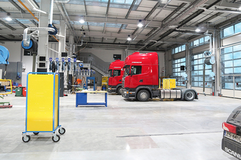 Serwis Scania w Legnicy - wnętrze