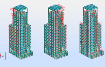 Model konstrukcji budynków biurowych